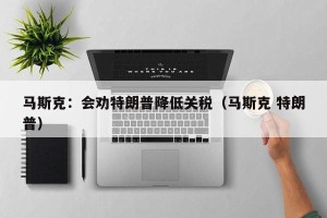 马斯克：会劝特朗普降低关税（马斯克 特朗普）